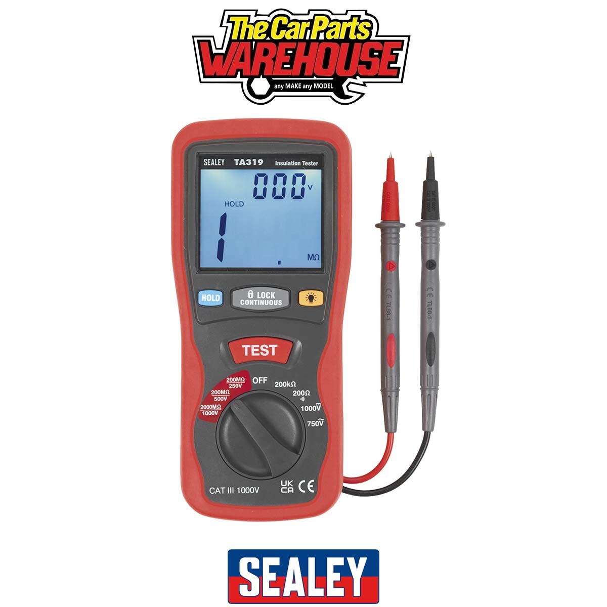 Sealey TA319 Digital Insulation Tester