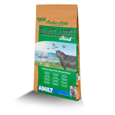 Markus Mühle Black Angus - 15kg ADULT (5 Monate haltbar)- Gratisprobe im Paket