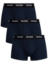 Image of HUGO Men's 3 Pack Trunks, Blue