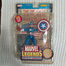 2002 Toy Biz Marvel Legends Series 1 Captain America 6 Action Figure Sealed NIB