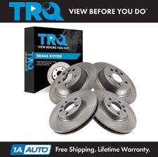 TRQ Front & Rear Brake Rotors Set for 2012-2015 Land Rover Range Rover Evoque