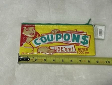 Ten thousand villages bag recycled gift shopping fun blue woven zipper