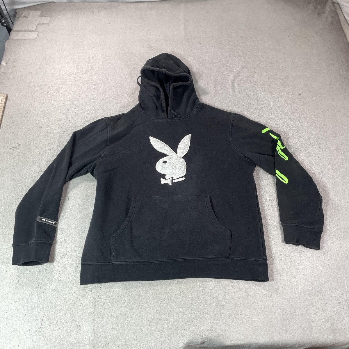 fragment Playboy Bunny Black Hoodie Lサイズ Playboy Hoodie Sweatshirt Mens Medium Black Bunny Logo Sleeve