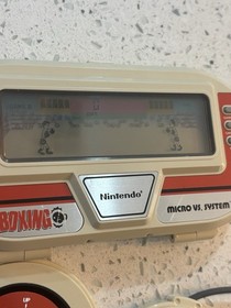 Vintage 1984 Nintendo Micro Vs System Boxing Handheld Game, BX-301, Tested Works