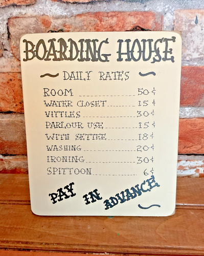 9"x7" " Nostalgic Wooden "Boarding House" Plaque...Made in USA...Ships Free! - Picture 10 of 10