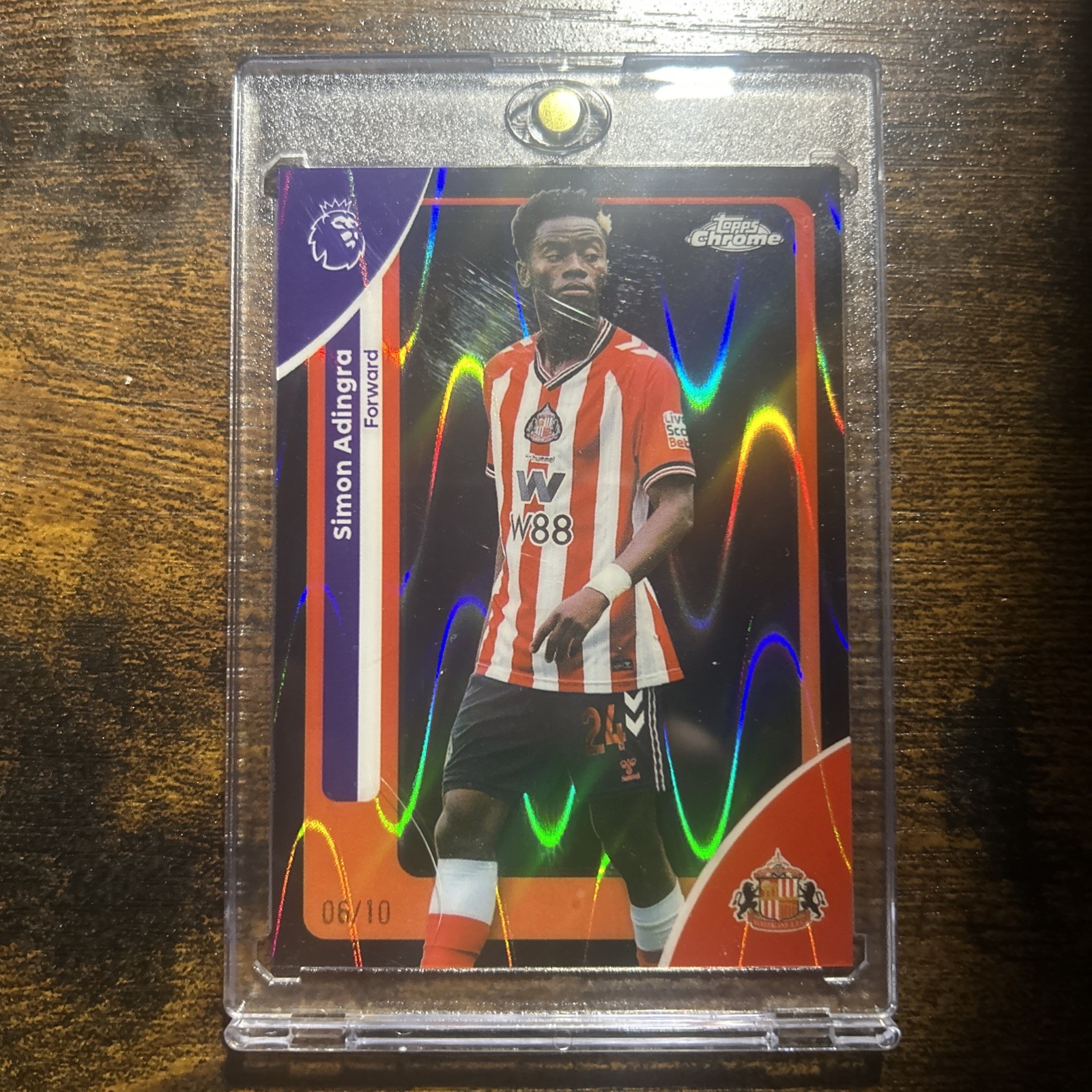 2025-26 Topps Chrome Premier League - Simon Adingra #168 RayWave Black /10