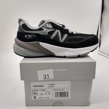 New Balance 990v6 Shoes Womens Size 5.5 Black Gray Running Made USA W990BK6