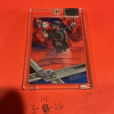 2017 Topps Clearly Authentic Blue Autograph #CAAU-DD David Dahl No 12/25 Rockies