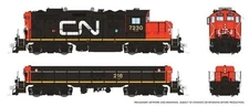 Rapido 41513 HO GP9rm Mother & Powered Slug - ESU LokSound & DCC CN 7230, 216