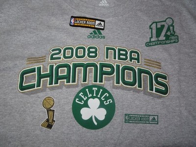 2008 BOSTON CELTICS Champs Locker Room (LG) Shirt Tag PAUL PIERCE KEVIN GARNETT