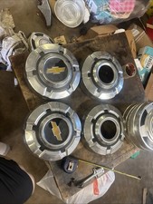 1967-1972 Chevy 12-ton K10 Dog Dish Hubcaps 4x4 Set Of 4 Stainless 1967-1972 Chevy 12-ton K10 Dog Dish Hubcaps 4x4 Set Of 4 Stainless
