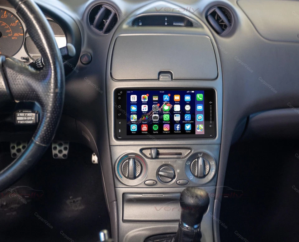 For Toyota Celica 2000–2005 Apple CarPlay Android Auto Radio GPS Stereo BT + Cam - Imagem 4 de 4