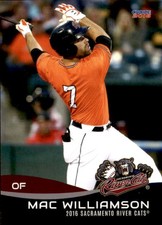 2016 Sacramento River Cats Choice #30 Mac Williamson Wake Forest North Carolina