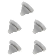 5pcs Silicone Shower Head Replacement Nozzles Fit 5mm Hole Light Grey