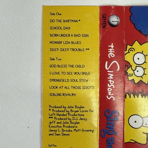 The Simpsons Sing the Blues (Cassette Tape, 1990, Geffen Records) M5C 24308 Vtg - Picture 8 of 13