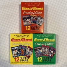 1990 Collect-A-Books Baseball Complete Box Set Series 1 2 3 CollectABooks