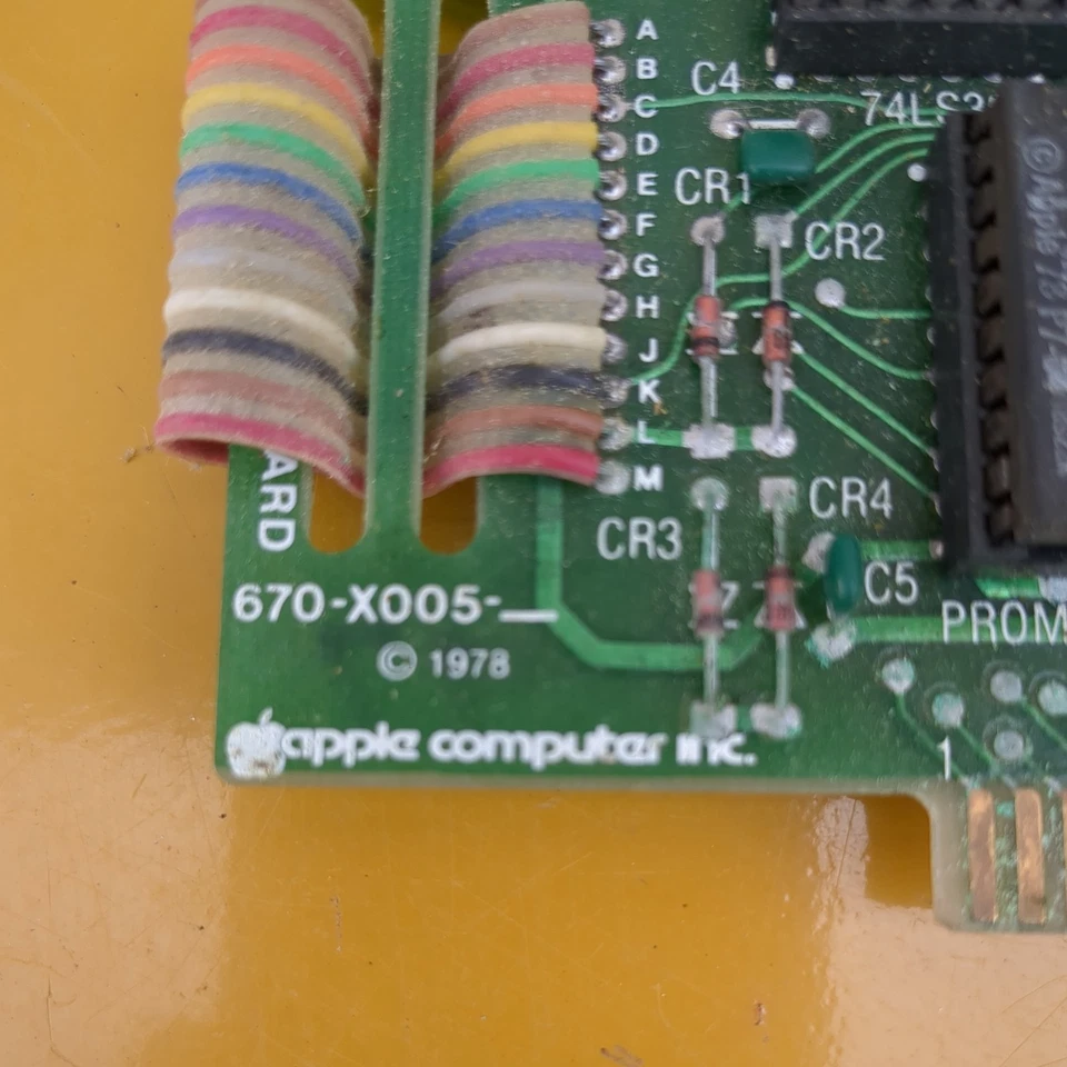 Rare Copyright 1978 Apple II High Speed Serial Interface Card 670-X005 UNTESTED - Image 2 of 4