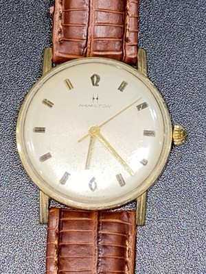 Vintage Men's Hamilton Wrist Watch Square Dial 1960's Working