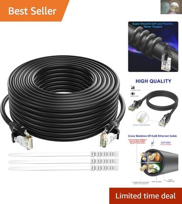 Versatile Cat 6 Ethernet Cable 150 Ft - High Performance for Gaming & Streaming