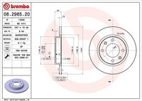 2X Brembo Bremsscheibe Hinterachse FüR Peugeot