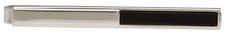 David Van Hagen Mens Onyx Tie Slide - Silver