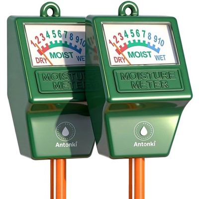 Antonki 2 Pack Soil Moisture Meter, Plant Water Meter for Gardening, Farming,...