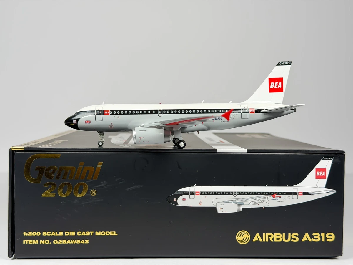 GeminiJets 1:200 Scale Diecast Aircraft & Spacecraft A319 Aircraft