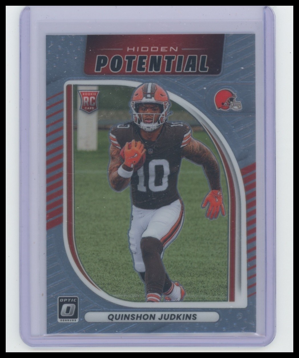 2025 Donruss Optic Quinshon Judkins Hidden Potential Rookie #7 Cleveland Browns