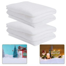 Cosweet 2 Pack 3 x 8 Ft Fake Snow Blanket, Thickened Christmas Faux Sheet, Ar...
