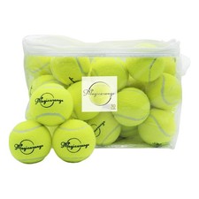 Tennis Balls 30 Pack Advanced Training Practice Pet Dog Playing Mesh Bag Green