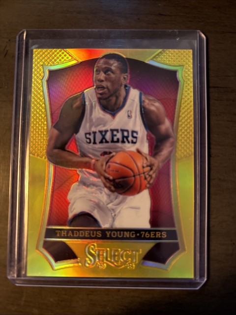 2013-14 Select Prizms Gold #90 Thaddeus Young #'d 06/10