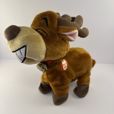Hilarious Occasions Laughing Moving Reindeer Plush Toy Battery Powered SEE VIDEO
