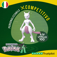 Mewtwo Non Shiny 6 IV Leggende Pokémon Z-A Competitivo Legit 100% ZA Z A