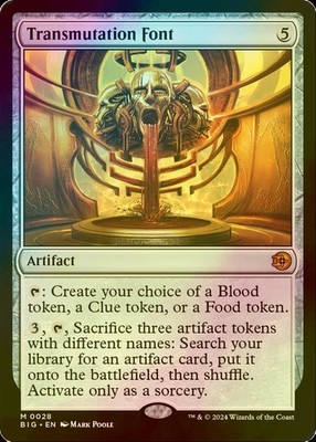 MTG FOIL Transmutation Font English BIG