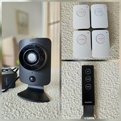 SimpliSafe Equipment Bundle: Entry Sensors, Key Fob, Indoor Camera with Charger