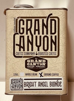 Unique Grand Canyon Coffee Can, Empty