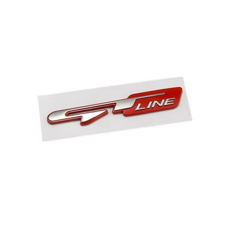 3D Car GT Line Design Fender Rear Trunk Body Emblem Badge Sticker for Peugeot fo