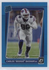 2021 Donruss Optic Rated Rookie Aqua Prizm 40/299 Carlos Basham Jr Boogie 0i1b
