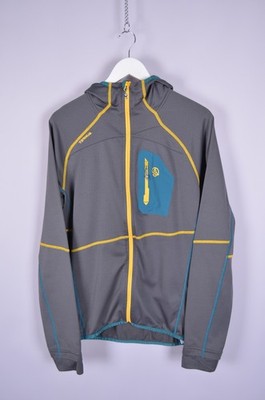Mens Ternua Rager Grey Full Zip Hooded Stretch Jacket Hoodie Size XL Outdoor