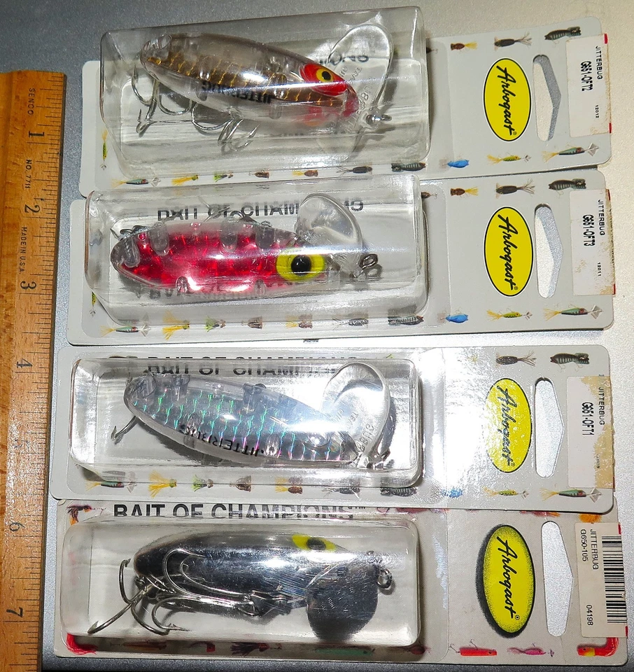 Lote 4 Arbogast JITTERBUGS G651 COLORES MUY RAROS NOS de diferentes colores Foto 2 de 4