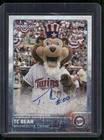 TC Bear 2015 Topps Opening Day #MA-TB Mascots Auto CS416