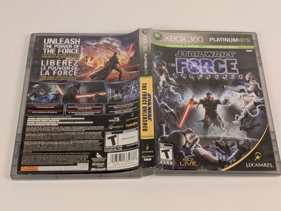 Star Wars: The Force Unleashed (Xbox 360)➡️No Manual  - Tested - Excellent 📀! - Image 4 of 4