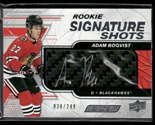 2019-20 Upper Deck Engrained Adam Boqvist Rookie Signature Shots /249 #RSS-AB