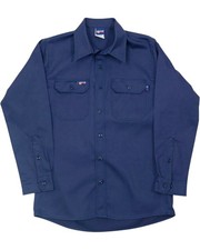 Lapco Men's FR Solid Long Sleeve Button Down Work Shirt - INV7