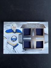 Ukko-Pekka Luukkonen 2021-22 The Cup Rookie Foundations /99 Quad Jersey Sabres