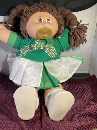 Cabbage Patch  Vintage All Original Dress/socks/ Shoes hair bows/diaper/pacifier