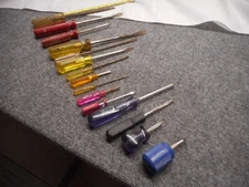 Vintage Screwdriver Lot Of 15 PCs Mixed Brands & Handles Flat & Phillips