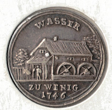1746 Śląsk Mały Srebrny Medal G. W. Kittel 20,8 mm Susza Śląska