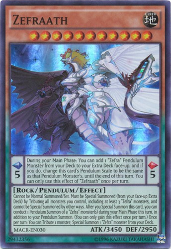 Zefraath MACR-EN030 Super Rare Unlimited Edition Moderately Played Condition