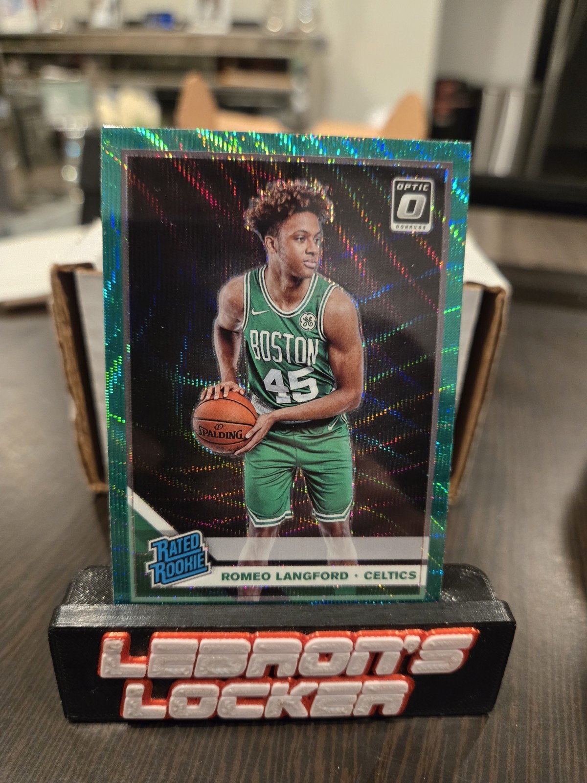 2019-20 Panini Donruss Optic - Rated Rookie Romeo Langford #182 Green Wave Prizm